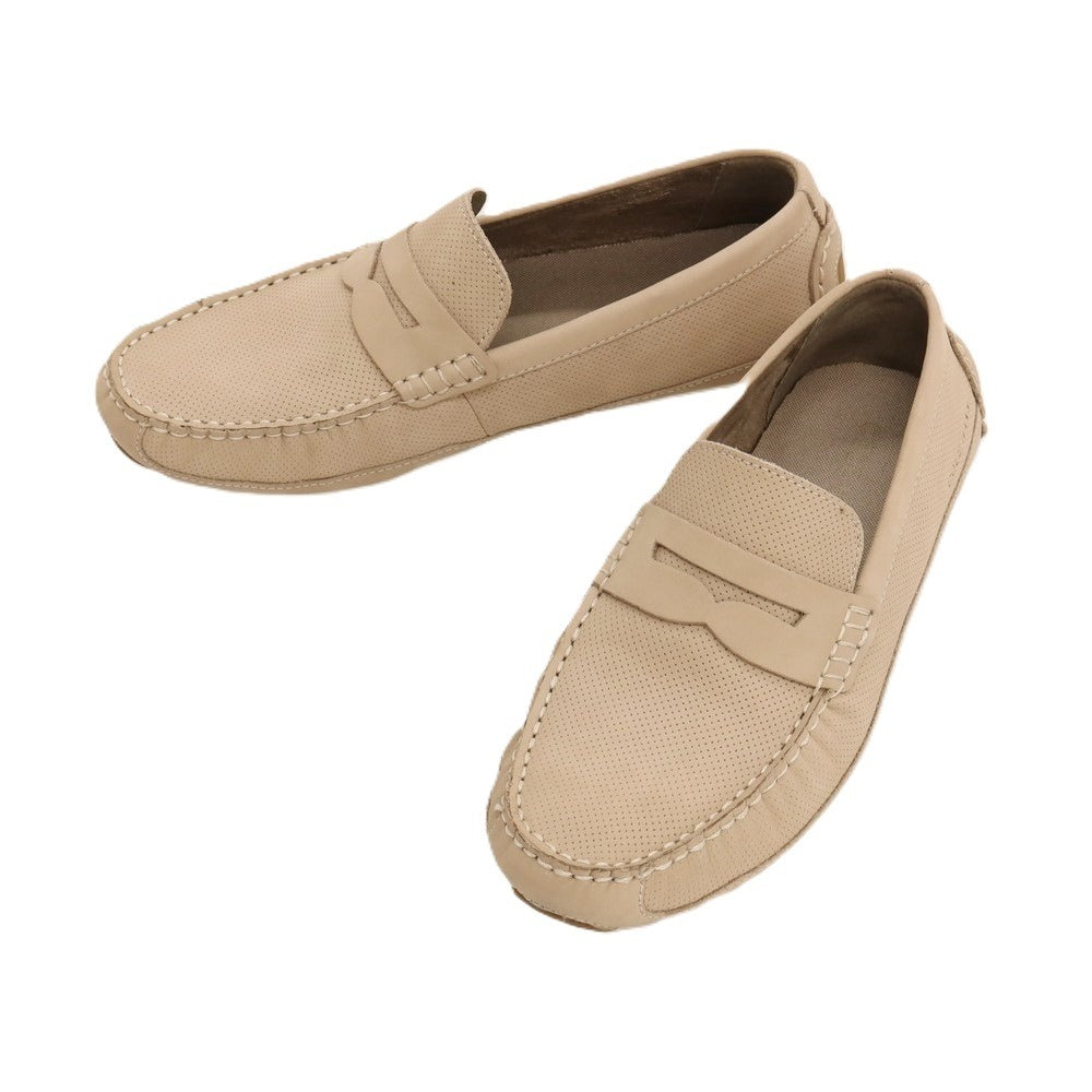 【中古】コールハーン COLE HAAN C41980 牛革 ドライビングシューズ ベージュ【サイズ7 1/2】【 状態ランクB 】【 メンズ 】