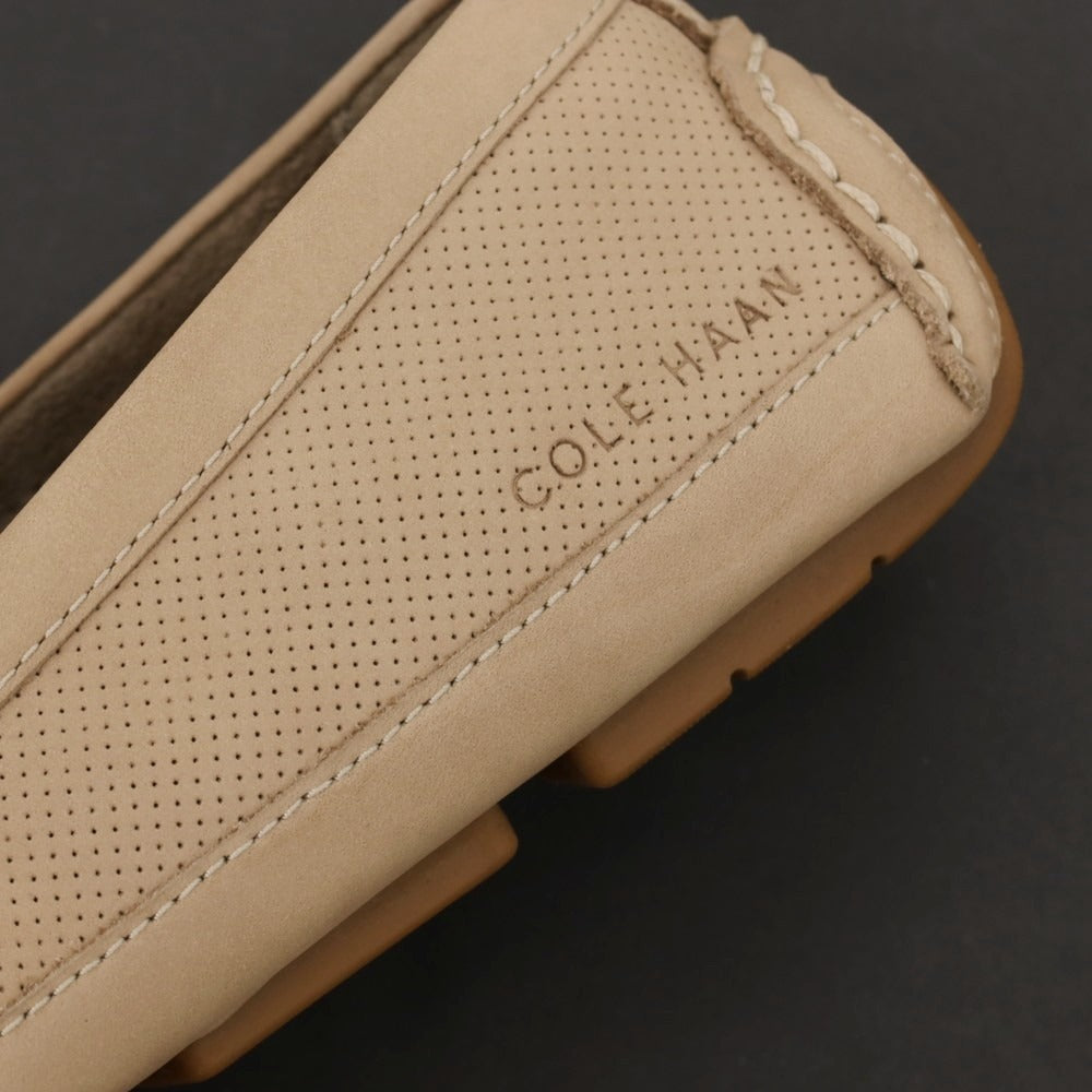 【中古】コールハーン COLE HAAN C41980 牛革 ドライビングシューズ ベージュ【サイズ7 1/2】【 状態ランクB 】【 メンズ 】