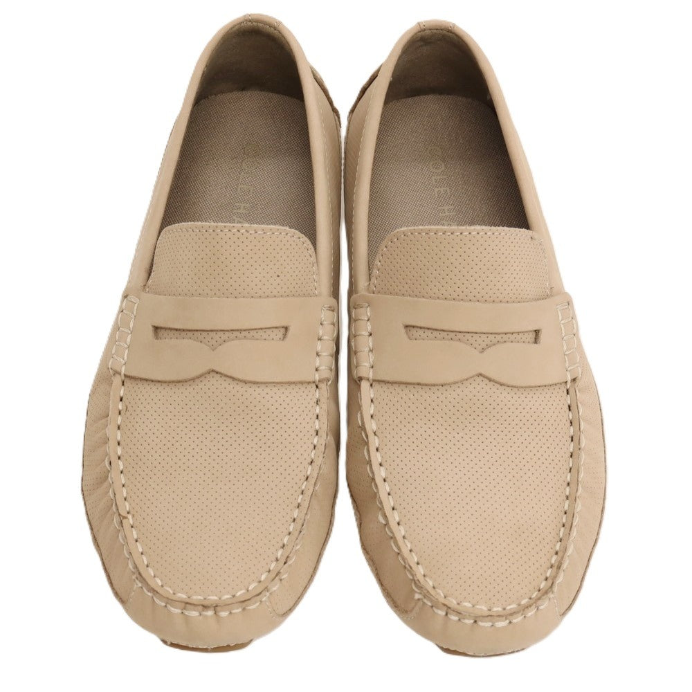 【中古】コールハーン COLE HAAN C41980 牛革 ドライビングシューズ ベージュ【サイズ7 1/2】【 状態ランクB 】【 メンズ 】