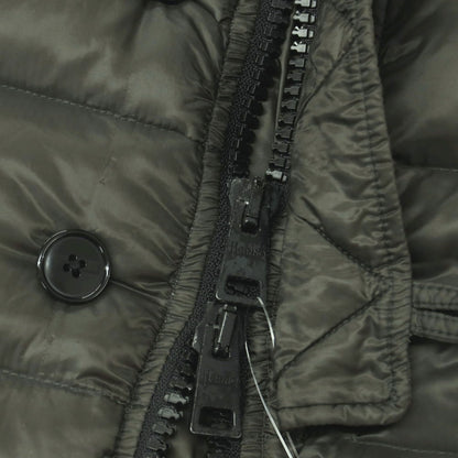 【中古】ヘルノ Herno ナイロン スタンドカラー ダウンベスト ダークグリーン【サイズ46】【 状態ランクC 】【 メンズ 】