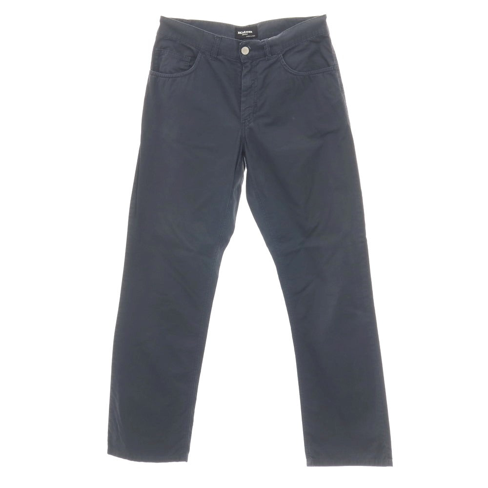 【中古】キートン Kiton コットン 5ポケットパンツ ネイビー【サイズ48】【 状態ランクC 】【 メンズ 】