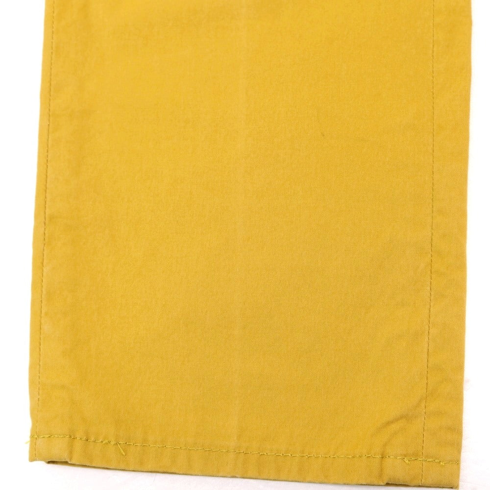 【中古】ジーゼニア Z Zegna GARMENT TREATED コットン カジュアルスラックスパンツ マスタードイエロー【サイズ46 R】【 状態ランクC 】【 メンズ 】