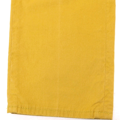 【中古】ジーゼニア Z Zegna GARMENT TREATED コットン カジュアルスラックスパンツ マスタードイエロー【サイズ46 R】【 状態ランクC 】【 メンズ 】