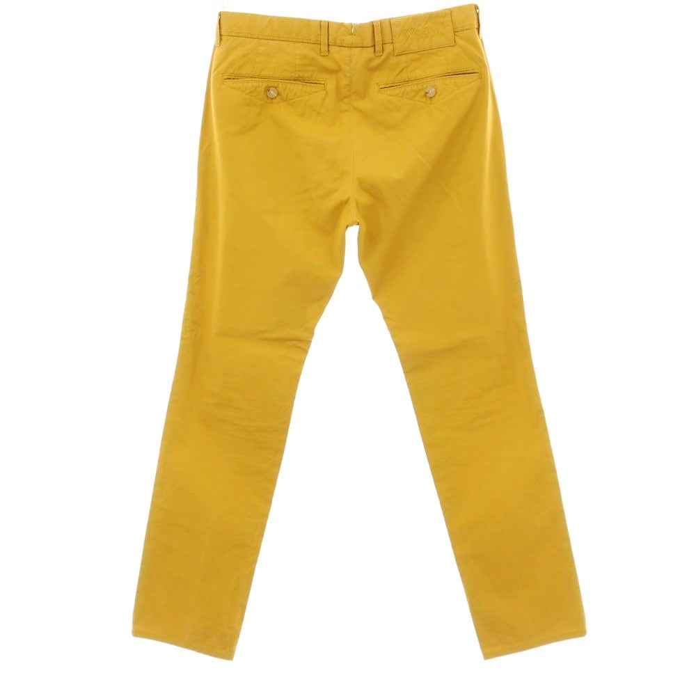 【中古】ジーゼニア Z Zegna GARMENT TREATED コットン カジュアルスラックスパンツ マスタードイエロー【サイズ46 R】【 状態ランクC 】【 メンズ 】