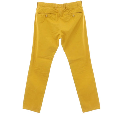 【中古】ジーゼニア Z Zegna GARMENT TREATED コットン カジュアルスラックスパンツ マスタードイエロー【サイズ46 R】【 状態ランクC 】【 メンズ 】