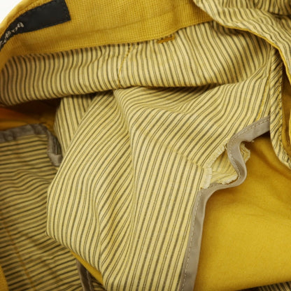 【中古】ジーゼニア Z Zegna GARMENT TREATED コットン カジュアルスラックスパンツ マスタードイエロー【サイズ46 R】【 状態ランクC 】【 メンズ 】