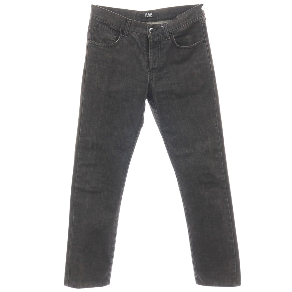 【中古】ラフバイラフシモンズ RAF BY RAF SIMONS コットン デニムパンツ ジーンズ ブラック【サイズ31】【 状態ランクC 】【 メンズ 】