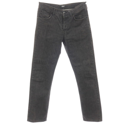 【中古】ラフバイラフシモンズ RAF BY RAF SIMONS コットン デニムパンツ ジーンズ ブラック【サイズ31】【 状態ランクC 】【 メンズ 】