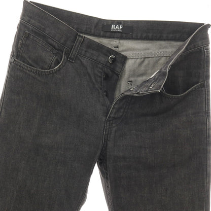 【中古】ラフバイラフシモンズ RAF BY RAF SIMONS コットン デニムパンツ ジーンズ ブラック【サイズ31】【 状態ランクC 】【 メンズ 】