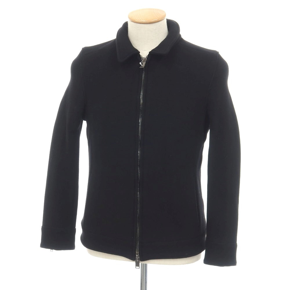 【中古】ジュンハシモト junhashimoto ウール ジップアップブルゾン ブラック【サイズ3】【 状態ランクB 】【 メンズ 】