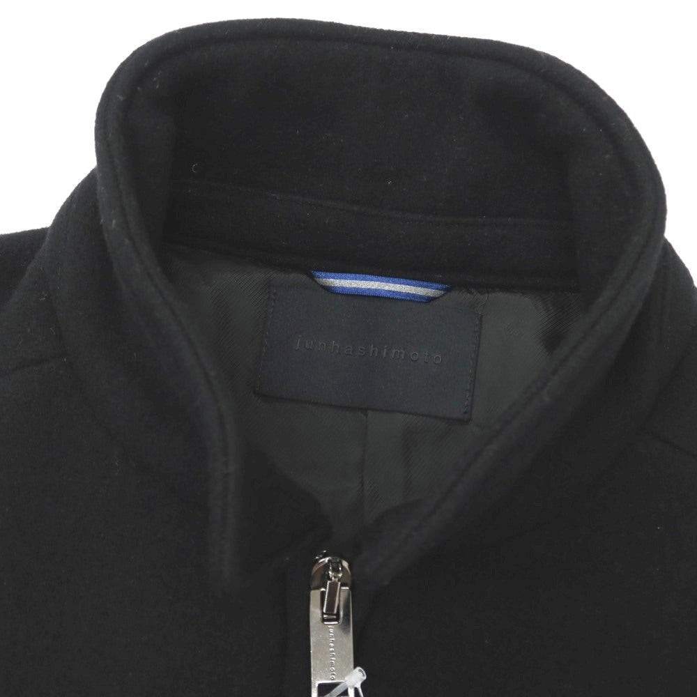 【中古】ジュンハシモト junhashimoto ウール ジップアップブルゾン ブラック【サイズ3】【 状態ランクB 】【 メンズ 】