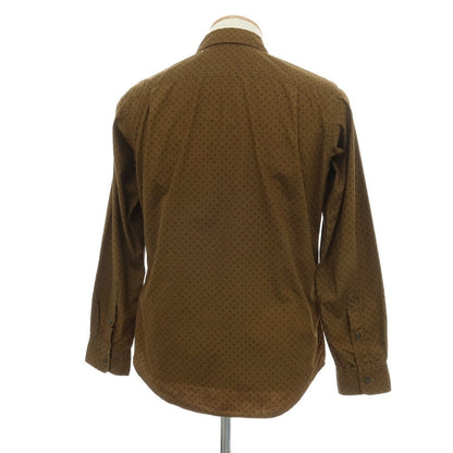 【中古】グリーンレーベルリラクシング green label relaxing コットン ペイズリー レギュラーカラー シャツ ブラウン【サイズS】【 状態ランクC 】【 メンズ 】