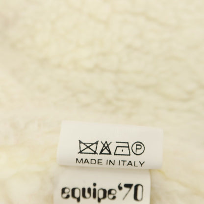 【中古】エキップセッタンタ equipe’70 アクリルウール チェック 裏ボア フーデッドブルゾン レッドxグリーン【サイズ50】【 状態ランクC 】【 メンズ 】