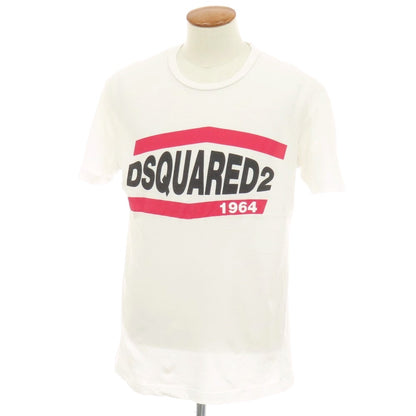 【中古】ディースクエアード DSQUARED2 コットン系 クルーネック 半袖Ｔシャツ ホワイト【サイズM】【 状態ランクC 】【 メンズ 】