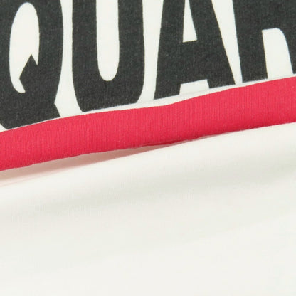 【中古】ディースクエアード DSQUARED2 コットン系 クルーネック 半袖Ｔシャツ ホワイト【サイズM】【 状態ランクC 】【 メンズ 】