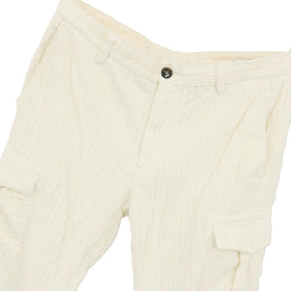 【中古】イレブンティ eleventy コットン 太畝 カーゴ コーデュロイパンツ ホワイト【サイズ34】【 状態ランクC 】【 メンズ 】