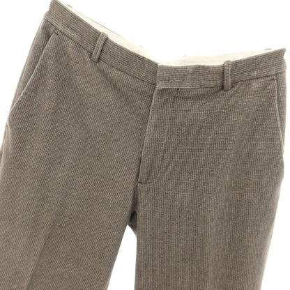 【中古】チルコロ1901 CIRCOLO 1901 コットン ジャージー 裏起毛 ハウンドトゥース プリント カジュアルスラックスパンツ グレーxベージュ【サイズ48】【 状態ランクC 】【 メンズ 】