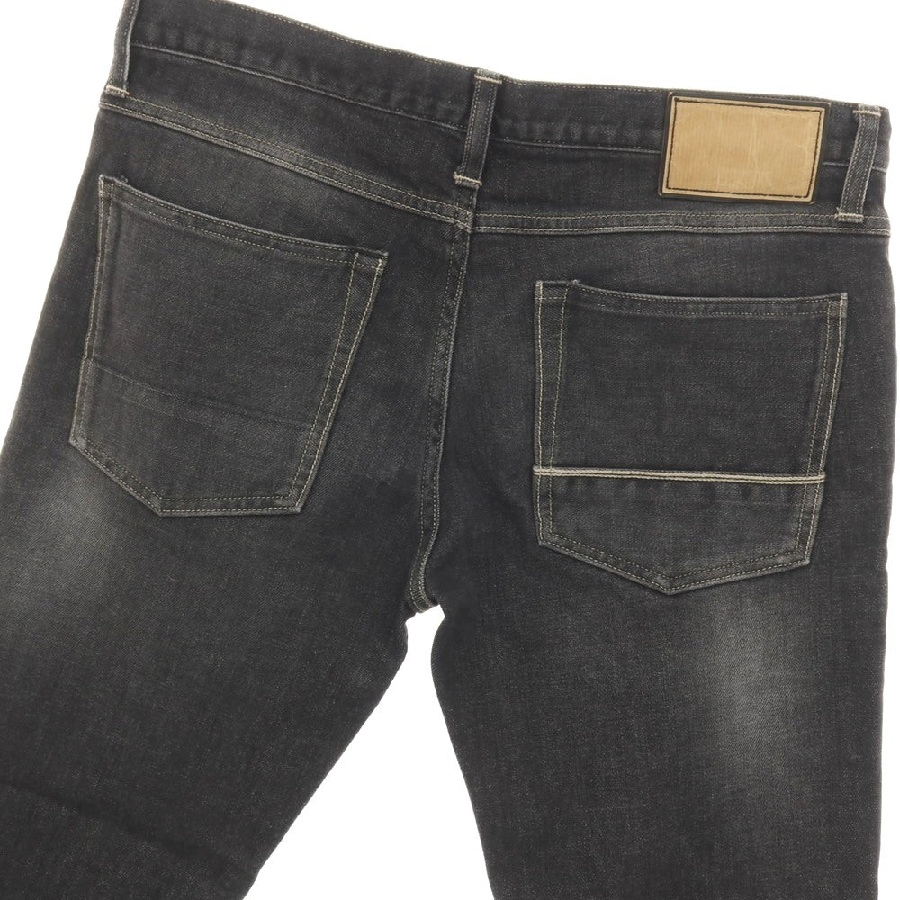 【中古】ケアレーベル Care label ストレッチ コットン デニムパンツ ジーンズ ウォッシュブラック系【サイズ34】【 状態ランクC 】【 メンズ 】