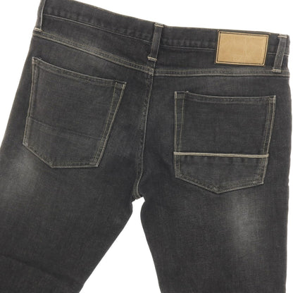【中古】ケアレーベル Care label ストレッチ コットン デニムパンツ ジーンズ ウォッシュブラック系【サイズ34】【 状態ランクC 】【 メンズ 】