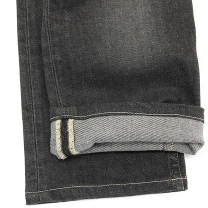 【中古】ケアレーベル Care label ストレッチ コットン デニムパンツ ジーンズ ウォッシュブラック系【サイズ34】【 状態ランクC 】【 メンズ 】