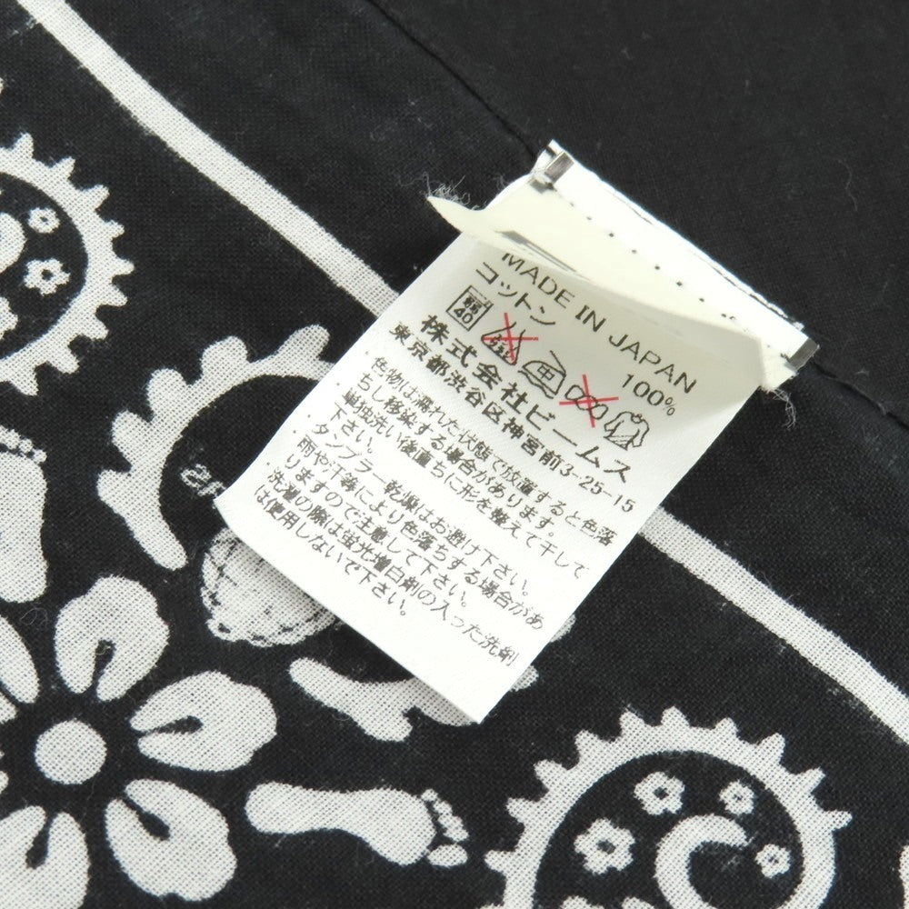 【中古】スイートイヤーズ SWEET YEARS × BEAMS コットン スカル柄 ストール ブラック【 状態ランクB 】【 メンズ 】