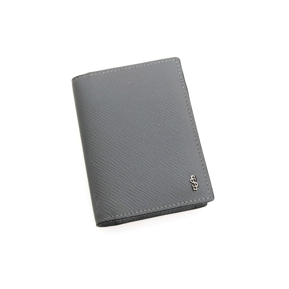 【中古】セラピアン Serapian レザー 名刺入れ グレー【 状態ランクC 】【 メンズ 】