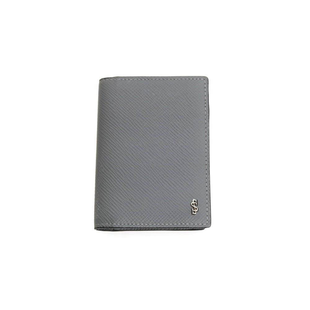 【中古】セラピアン Serapian レザー 名刺入れ グレー【 状態ランクC 】【 メンズ 】