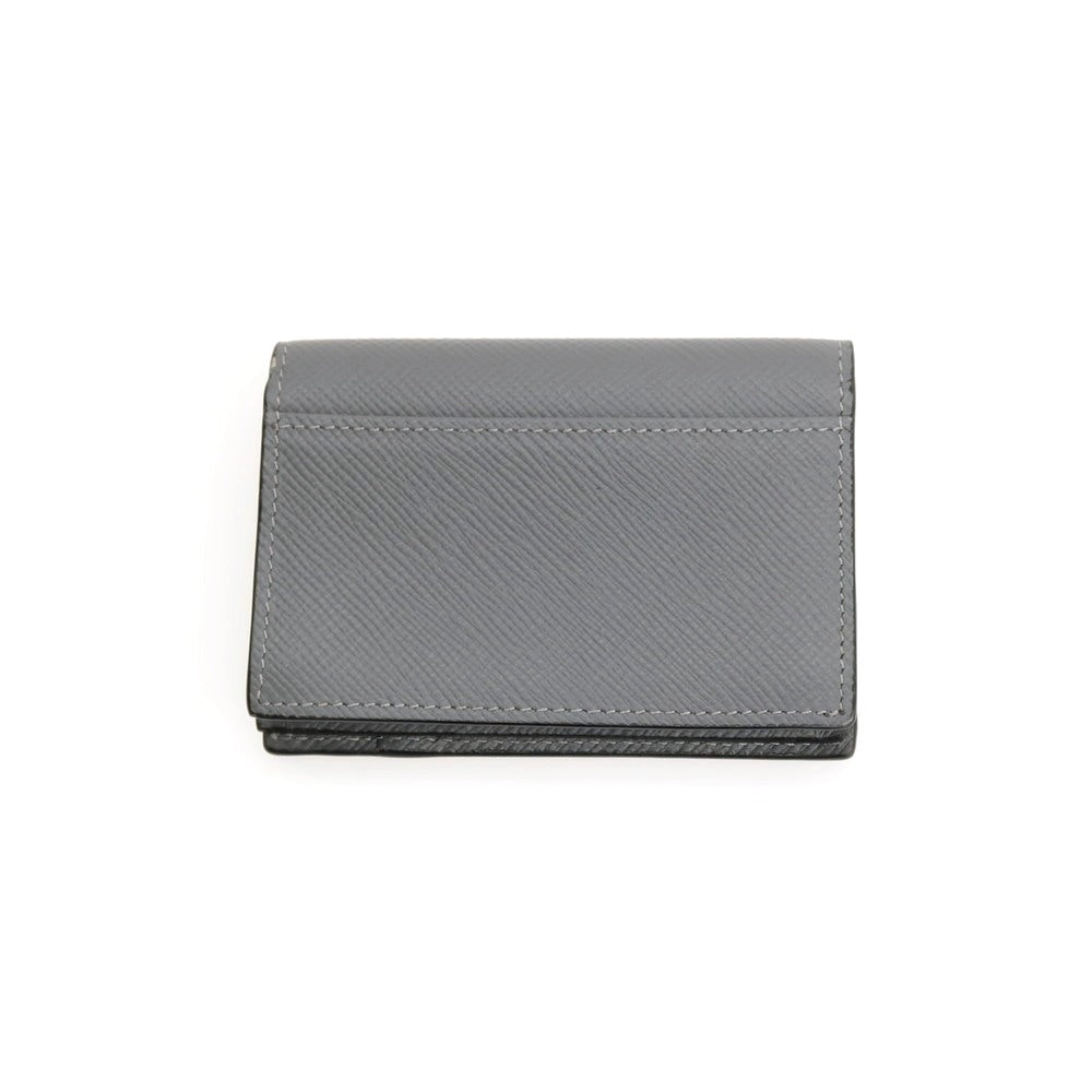 【中古】セラピアン Serapian レザー 名刺入れ グレー【 状態ランクC 】【 メンズ 】
