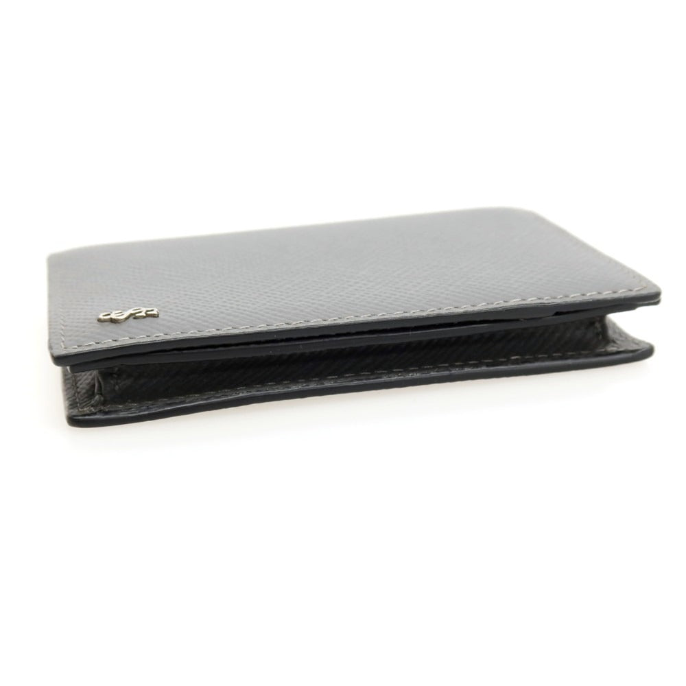 【中古】セラピアン Serapian レザー 名刺入れ グレー【 状態ランクC 】【 メンズ 】