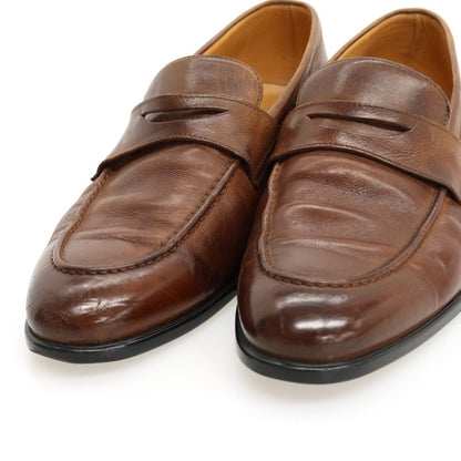 【中古】デュカルス DOUCALS レザー ローファー ブラウン【サイズ41】【 状態ランクC 】【 メンズ 】
