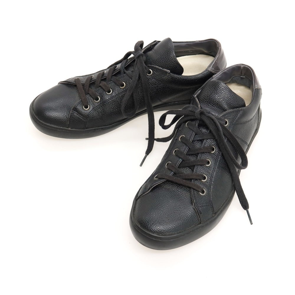 【中古】パントフォラドーロ Pantofola dOro レザー スニーカー ブラック【サイズ42】【 状態ランクC 】【 メンズ 】
