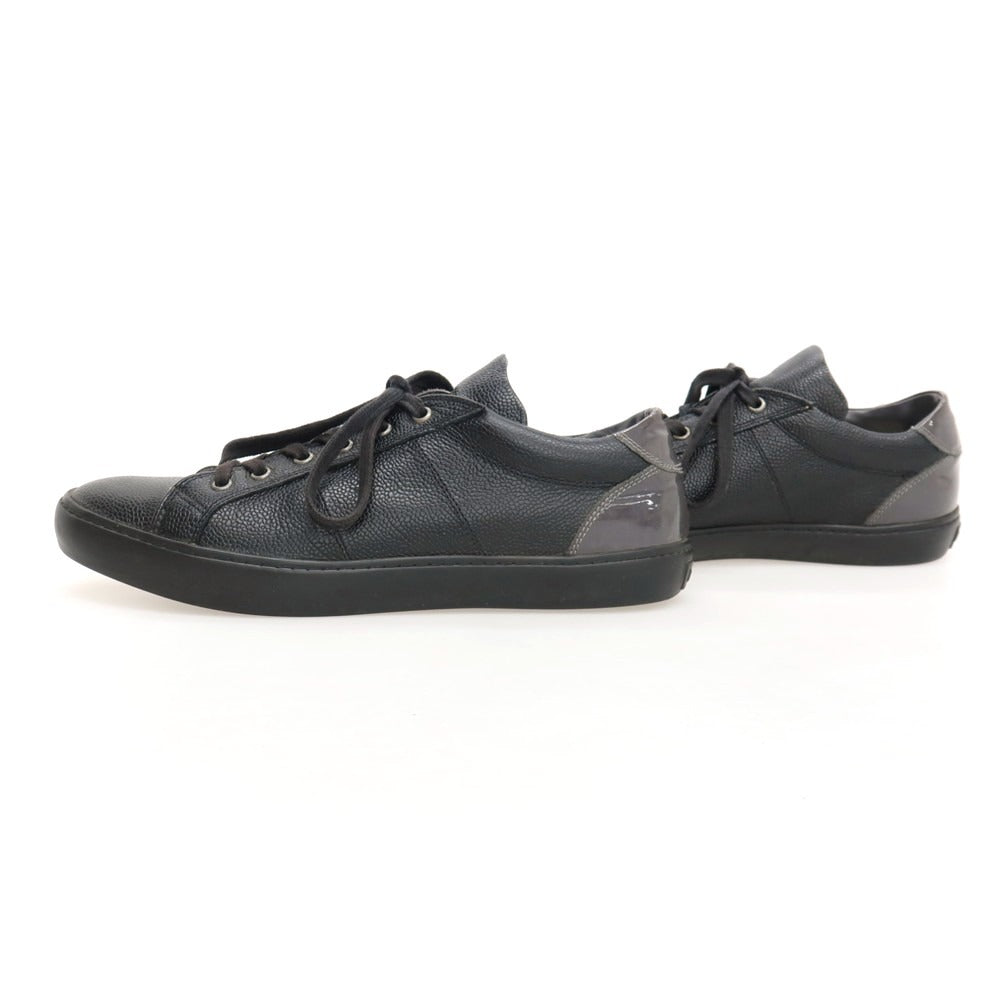 【中古】パントフォラドーロ Pantofola dOro レザー スニーカー ブラック【サイズ42】【 状態ランクC 】【 メンズ 】