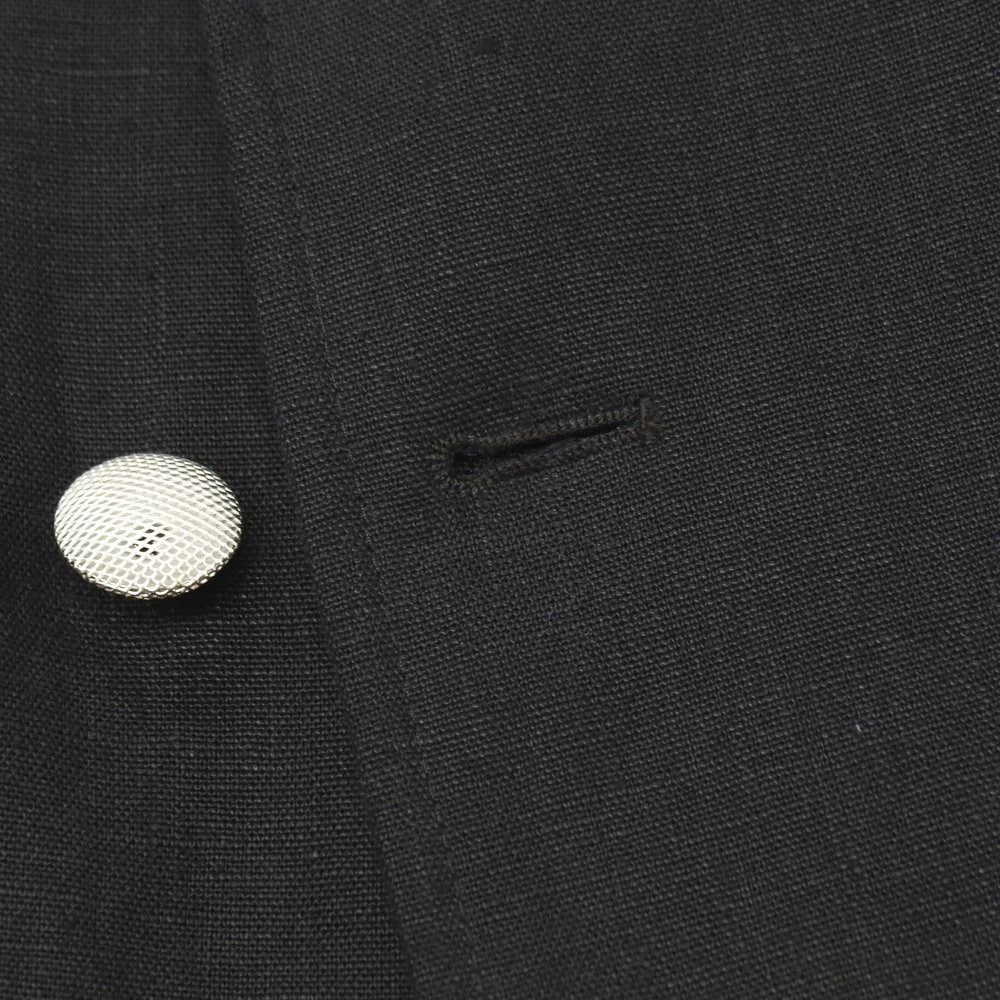【中古】ラルディーニ LARDINI リネン ダブル6B テーラードジャケット ブラック【サイズ48 7REG】【 状態ランクA 】【 メンズ 】