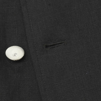 【中古】ラルディーニ LARDINI リネン ダブル6B テーラードジャケット ブラック【サイズ48 7REG】【 状態ランクA 】【 メンズ 】