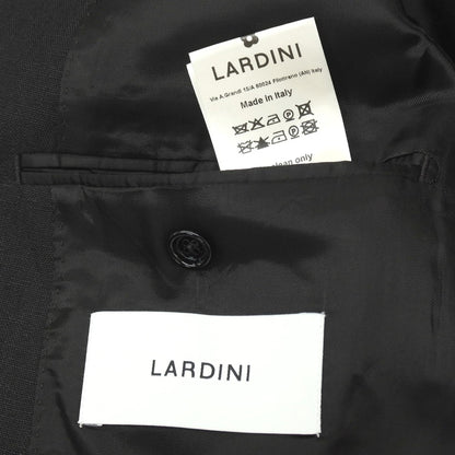 【中古】ラルディーニ LARDINI リネン ダブル6B テーラードジャケット ブラック【サイズ48 7REG】【 状態ランクA 】【 メンズ 】