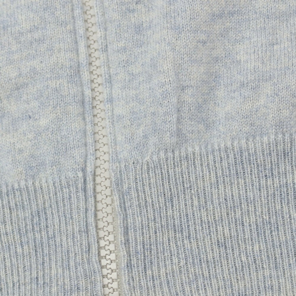 【中古】ブルネロクチネリ Brunello Cucinelli カシミヤ スタンドカラー ダブルジップ カーディガン ライトブルー【サイズ46】【 状態ランクC 】【 メンズ 】