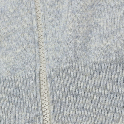 【中古】ブルネロクチネリ Brunello Cucinelli カシミヤ スタンドカラー ダブルジップ カーディガン ライトブルー【サイズ46】【 状態ランクC 】【 メンズ 】