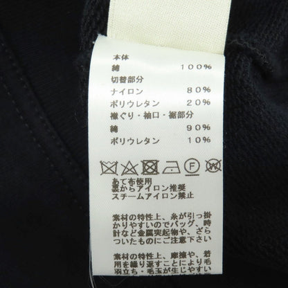 【中古】エルメス HERMES コットン クルーネック 半袖 スウェット ダークネイビー【サイズS】【 状態ランクB 】【 メンズ 】