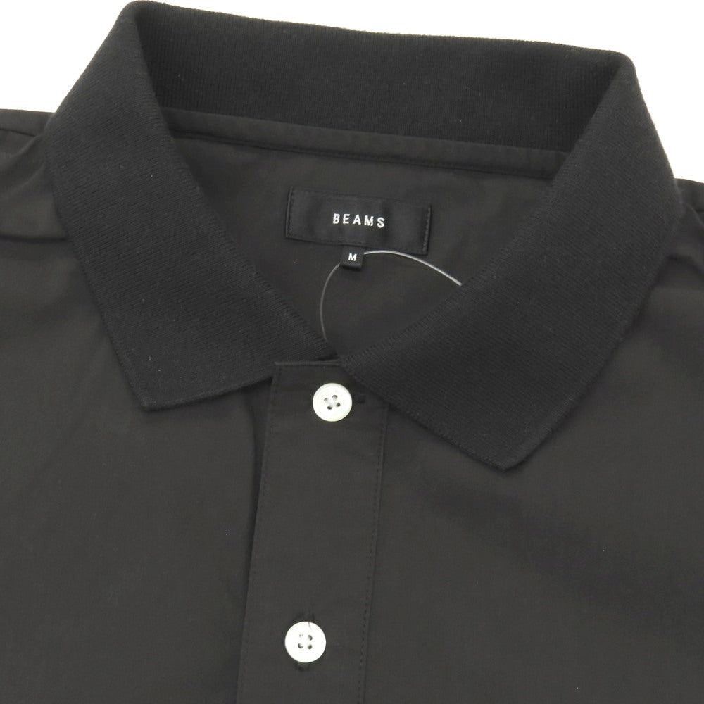 【中古】ビームス BEAMS コットンポリエステル 半袖ポロシャツ ブラック【サイズM】【 状態ランクB 】【 メンズ 】