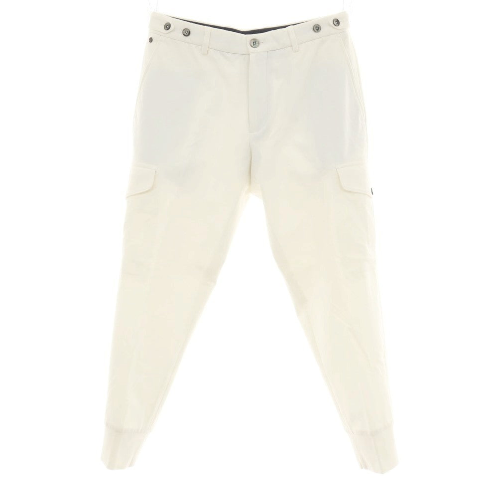 【中古】ジーティーアー G.T.A KEVIN コットンナイロン ジャージー ジョガーカーゴパンツ オフホワイト【サイズ48】【 状態ランクB 】【 メンズ 】