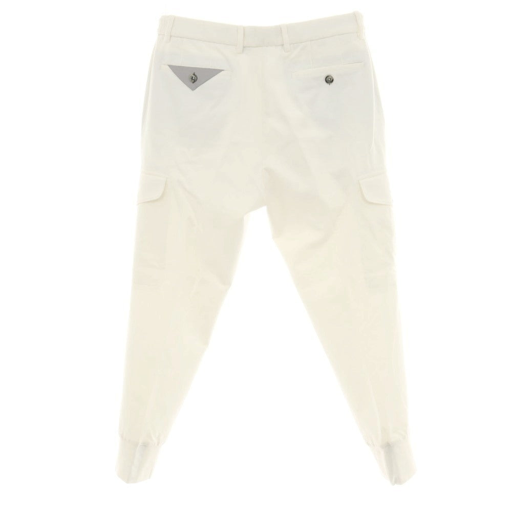 【中古】ジーティーアー G.T.A KEVIN コットンナイロン ジャージー ジョガーカーゴパンツ オフホワイト【サイズ48】【 状態ランクB 】【 メンズ 】