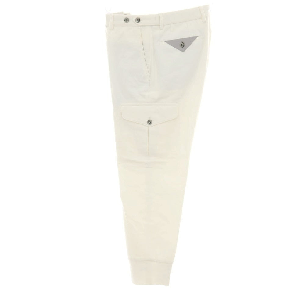 【中古】ジーティーアー G.T.A KEVIN コットンナイロン ジャージー ジョガーカーゴパンツ オフホワイト【サイズ48】【 状態ランクB 】【 メンズ 】