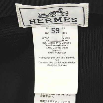 【中古】エルメス HERMES ウール キャップ 帽子 ダークグレー【サイズ59】【 状態ランクA 】【 メンズ 】