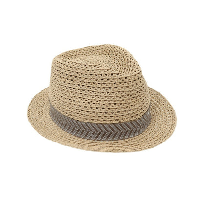 【中古】エルメス HERMES Enzo 中折れ ハット 帽子 ダークベージュ【サイズ60】【 状態ランクA 】【 メンズ 】