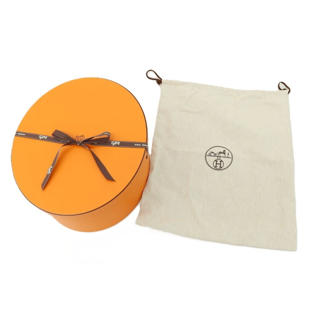 【中古】エルメス HERMES Enzo 中折れ ハット 帽子 ダークベージュ【サイズ60】【 状態ランクA 】【 メンズ 】