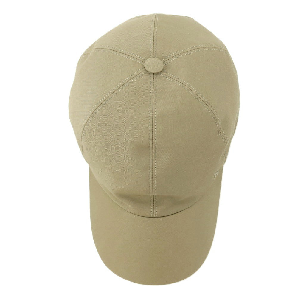 【中古】エルメス HERMES コットンナイロン ライリーキャップ 帽子 オリーブカーキ【サイズ59】【 状態ランクC 】【 メンズ 】