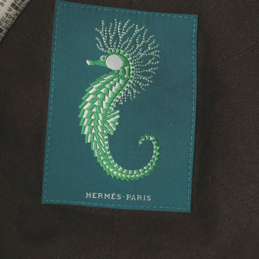 【中古】エルメス HERMES コットンナイロン ライリーキャップ 帽子 オリーブカーキ【サイズ59】【 状態ランクC 】【 メンズ 】