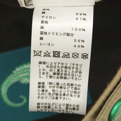 【中古】エルメス HERMES コットンナイロン ライリーキャップ 帽子 オリーブカーキ【サイズ59】【 状態ランクC 】【 メンズ 】