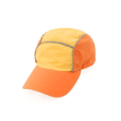 【中古】エルメス HERMES ナイロンポリウレタン ネバダライン キャップ 帽子 オレンジxライトオレンジ【サイズM】【 状態ランクB 】【 メンズ 】