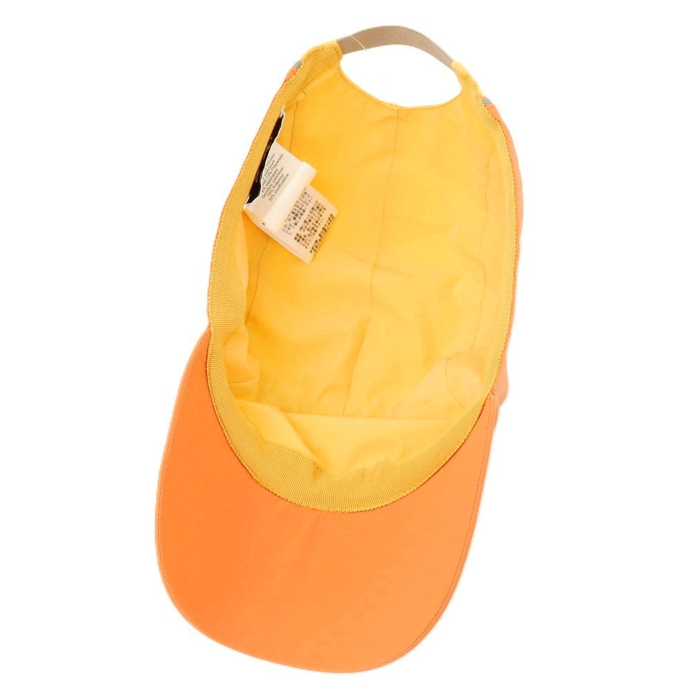 【中古】エルメス HERMES ナイロンポリウレタン ネバダライン キャップ 帽子 オレンジxライトオレンジ【サイズM】【 状態ランクB 】【 メンズ 】